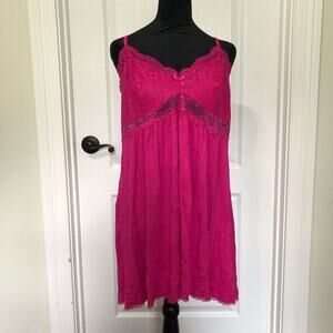 Inc International Concepts Women's Night Gown Lace Lingerie Pink Size‎ XL NWT